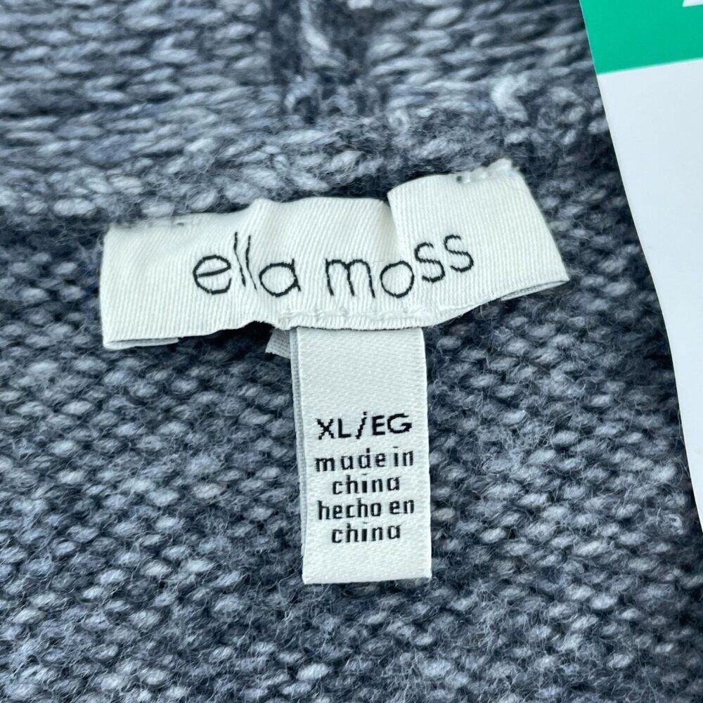 Ella Moss Button-Up Cardigan Xl Gray Relaxed Fit Womens Sweater Nwt 4698 — image 4 of 8